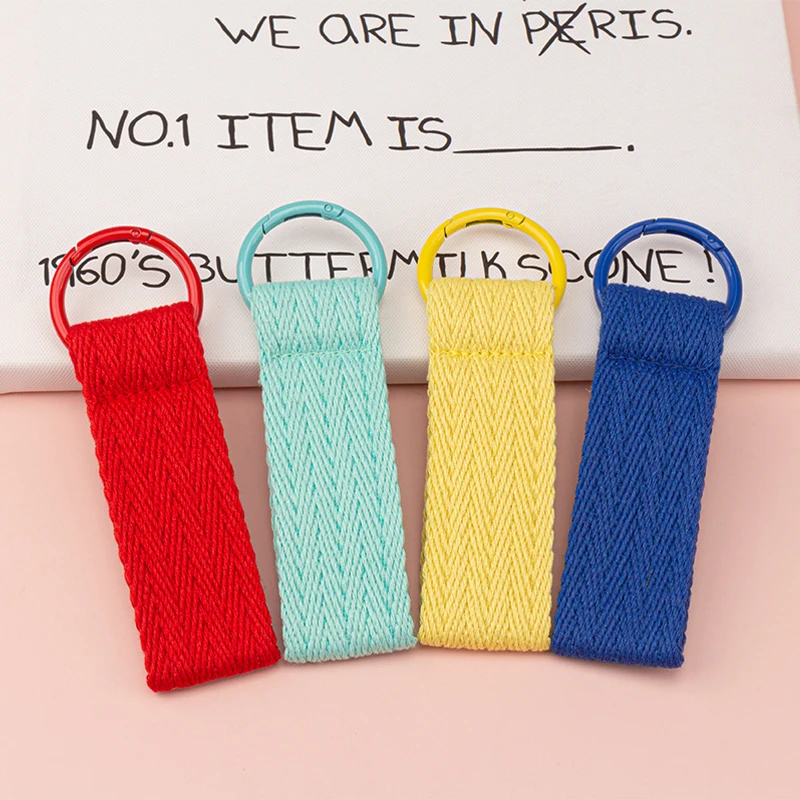 Брелок для ключей от машины шнурок с хлопковым ремешком женщин и мужчин рюкзака