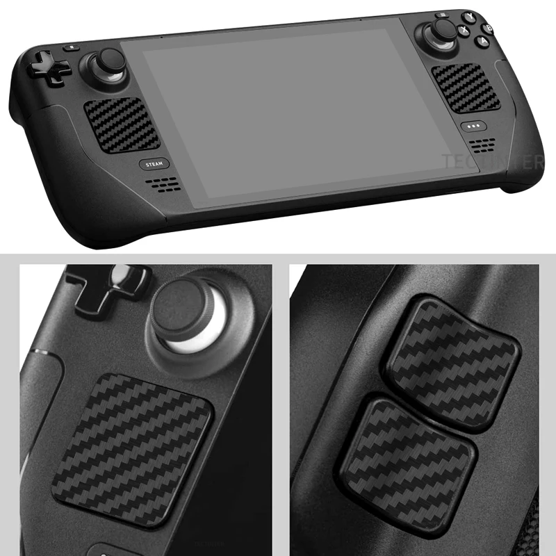 

6pcs Touch Front & Back Protector Set Sticker for Steam Deck Trackpads Protective Carbon fiber Skin For Steam Deck Accessories