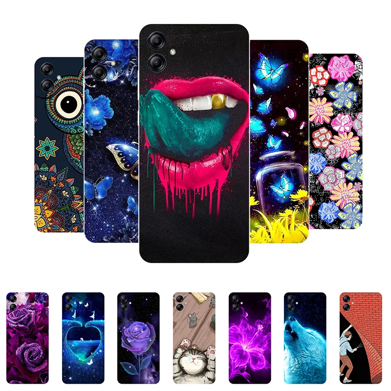 

Phone Case for Samsung Galaxy A04e / A04S Case A04 Bumper Cartoon Soft Silicone Back Cover for Samsung A04 Case A 04 e A 04S