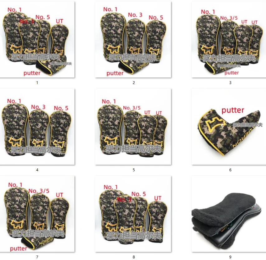 

Накладка на голову для гольфа, подходит для футболки, деревянного гибридного набора для клюшек и клюшек, бесплатная доставка