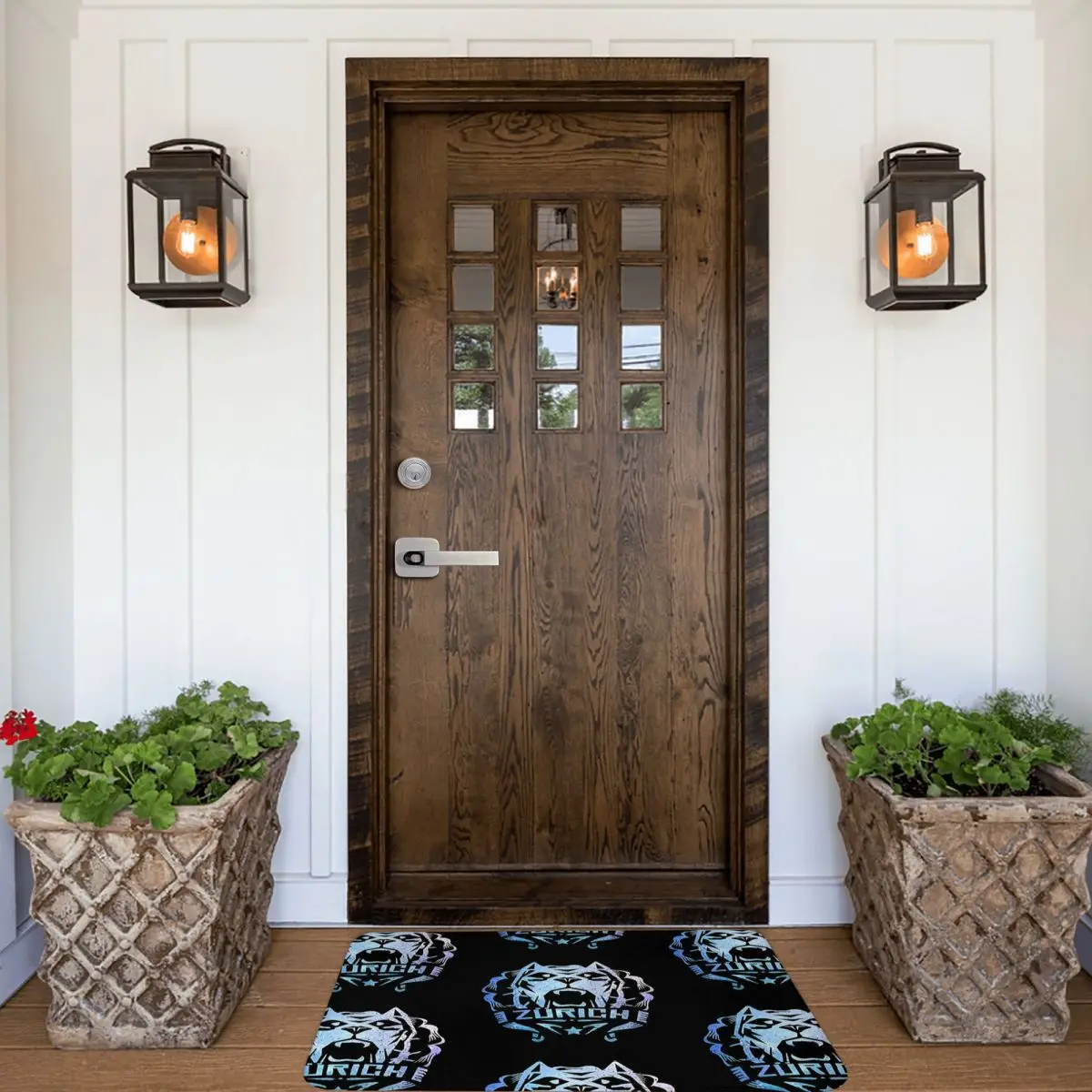 Zurich Fcz 40x60 см ковер полиэстер коврики ретро противоскользящие праздничные