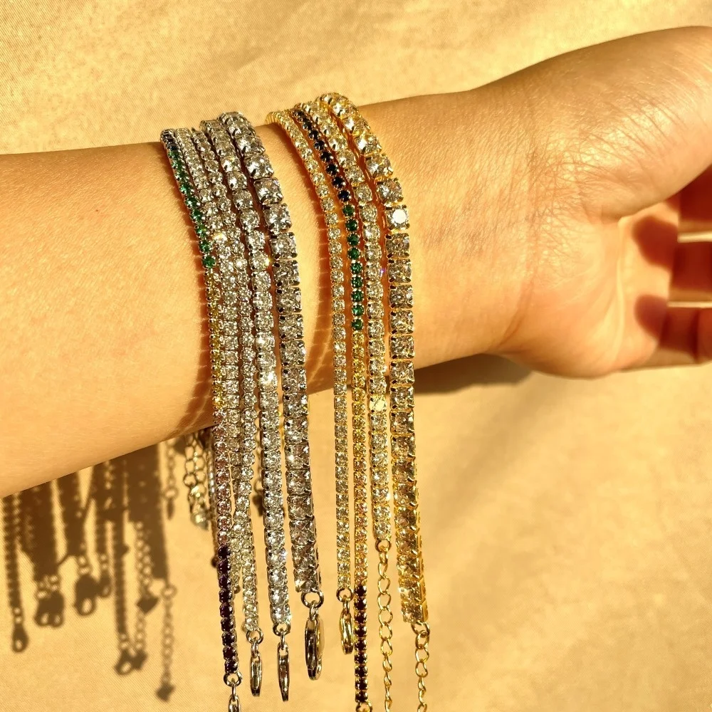 Оптовая продажа теннисная цепочка с муассанитом Прямая поставка ожерелье со