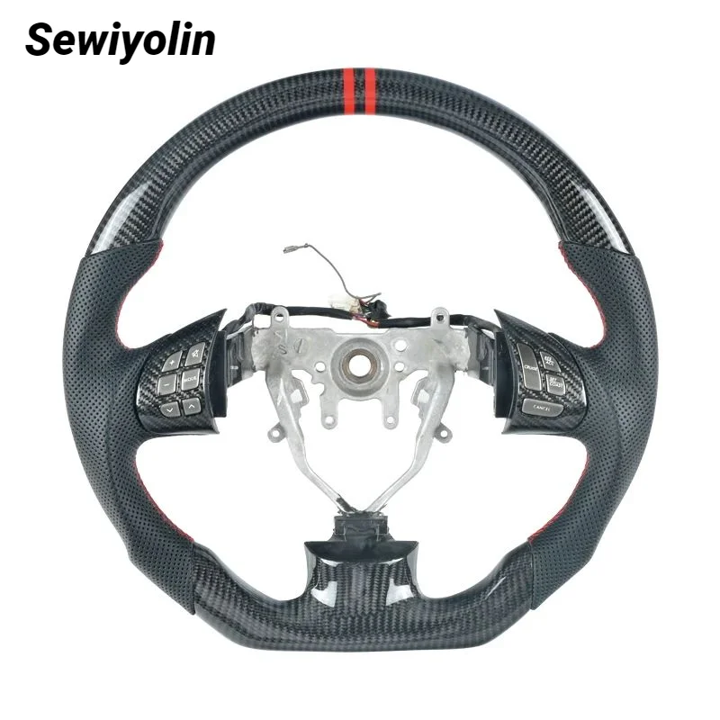 

100% Real Carbon Fiber Car Steering Wheel For Subaru Impreza Legacy WRX STI Forester