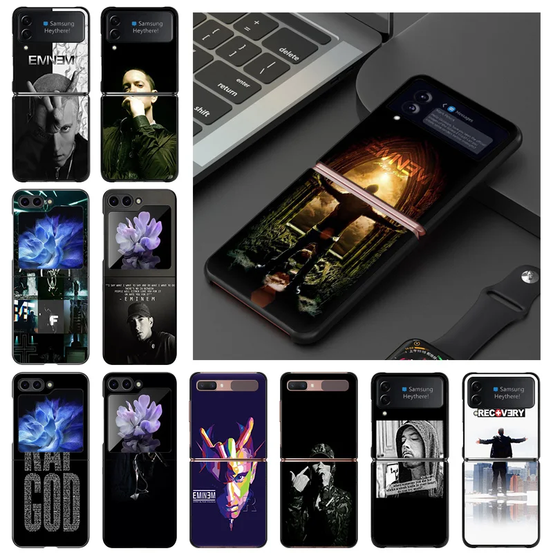 Черный матовый противоударный чехол для телефона Samsung ZFlip6 5G ZFlip5 ZFlip4 ZFlip3 Жесткий