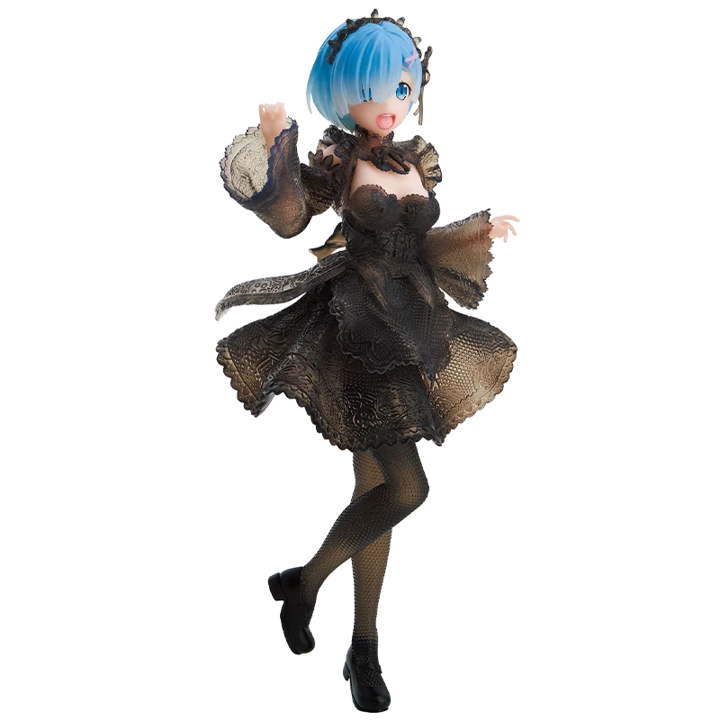 

BANDAI Banpresto RE Zero Rem Seethlook black skirt Anime Doll Toys Model Figure BP17880