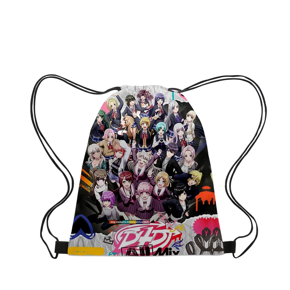 D4DJ All Mix Аниме 2023 новые сумки тканевая Холщовая Сумка на шнурке для женщин и мужчин