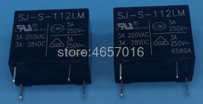 10 шт. SJ-S-112LM Релейное напряжение катушки 12 В постоянного тока Группа нормально
