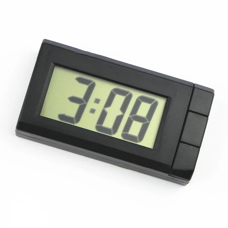 

Car Clock Automotive Digital Watch Mini Electronic Clock Multifunction Month Date Thermometer Display LCD Backlight Car Ornament