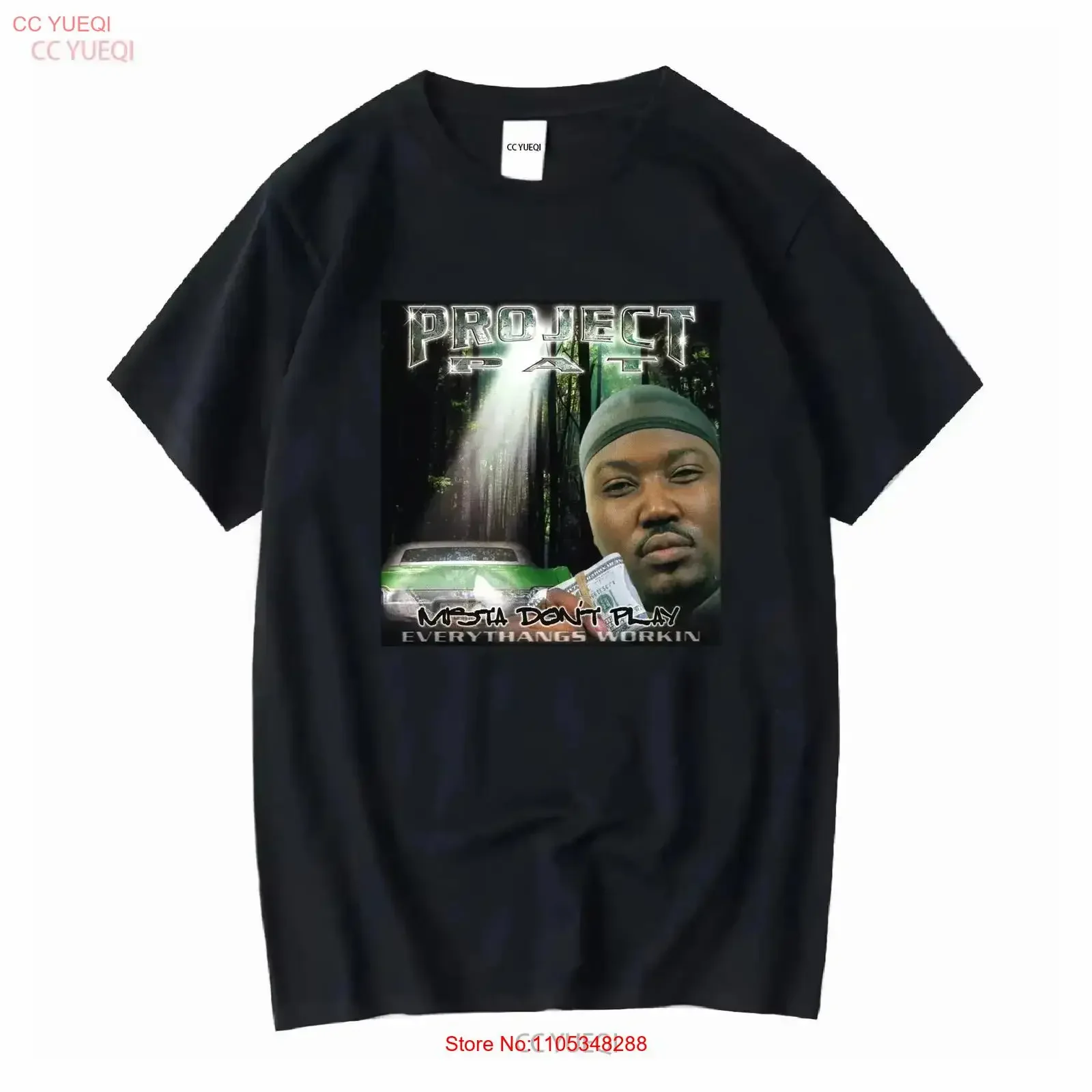 Фото Футболка Project Mista Don't Play Pat Three 6 Mafia Album For Fan S-5XL, винтажная, дышащая, дизайнерская, с графическим принтом №1
