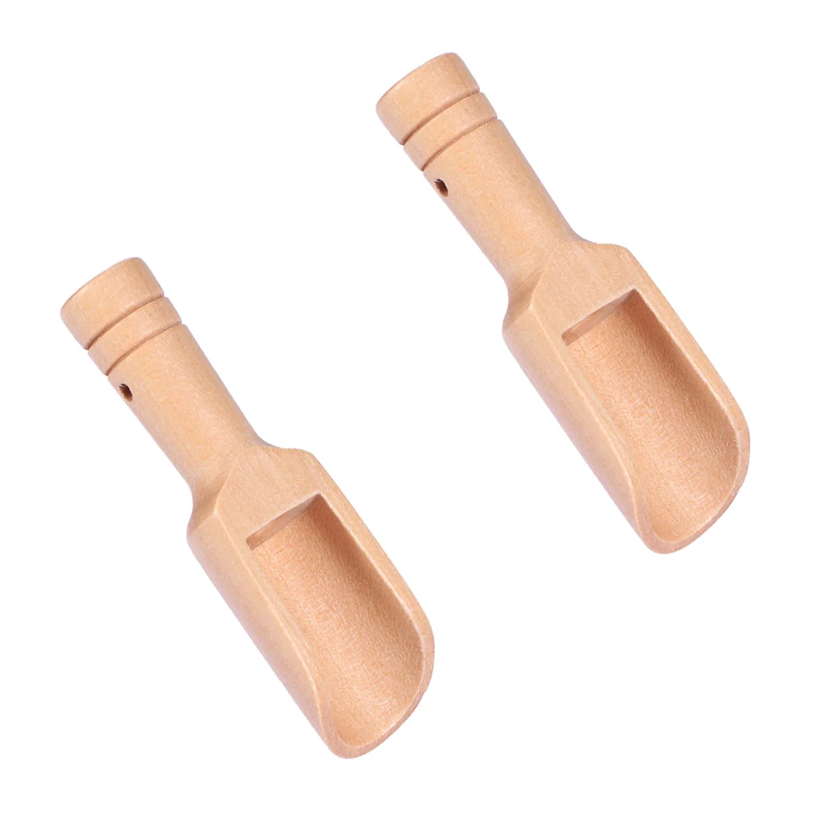 

Wooden Spoonsscoops Mini Small Spoon Salt Scoop Tea Canisters Wood Teaspoon Bath Jars Salts Flat Tiny Sensory Natural Bins