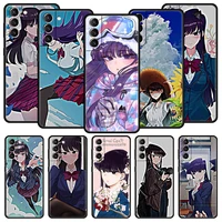 anime komi cant communicate phone case for samsung galaxy s22 s20 fe s10 plus s21 ultra 5g s10e s9 s8 note 10 lite 20 soft cover