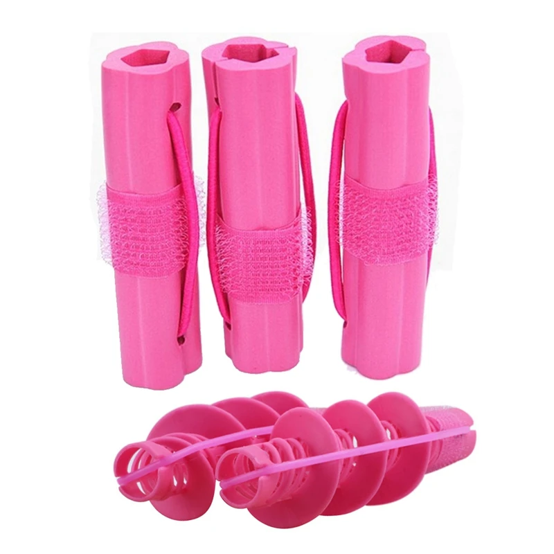 

8Pcs Hair Styling Tools Hair Care Natural Big Wave Curls Rollers Curlers Curling Styling Tool, 6Pcs 13.5X18.5X3cm & 2Pcs 13X18cm