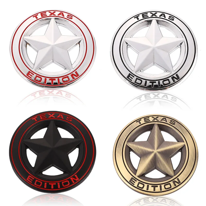 

TEXAS EDITION Star Car sticker Logo Emblem Front Hood Grill 194 Badge for Jeep Wrangler Renegade Patriot Liberty Grand Cherokee