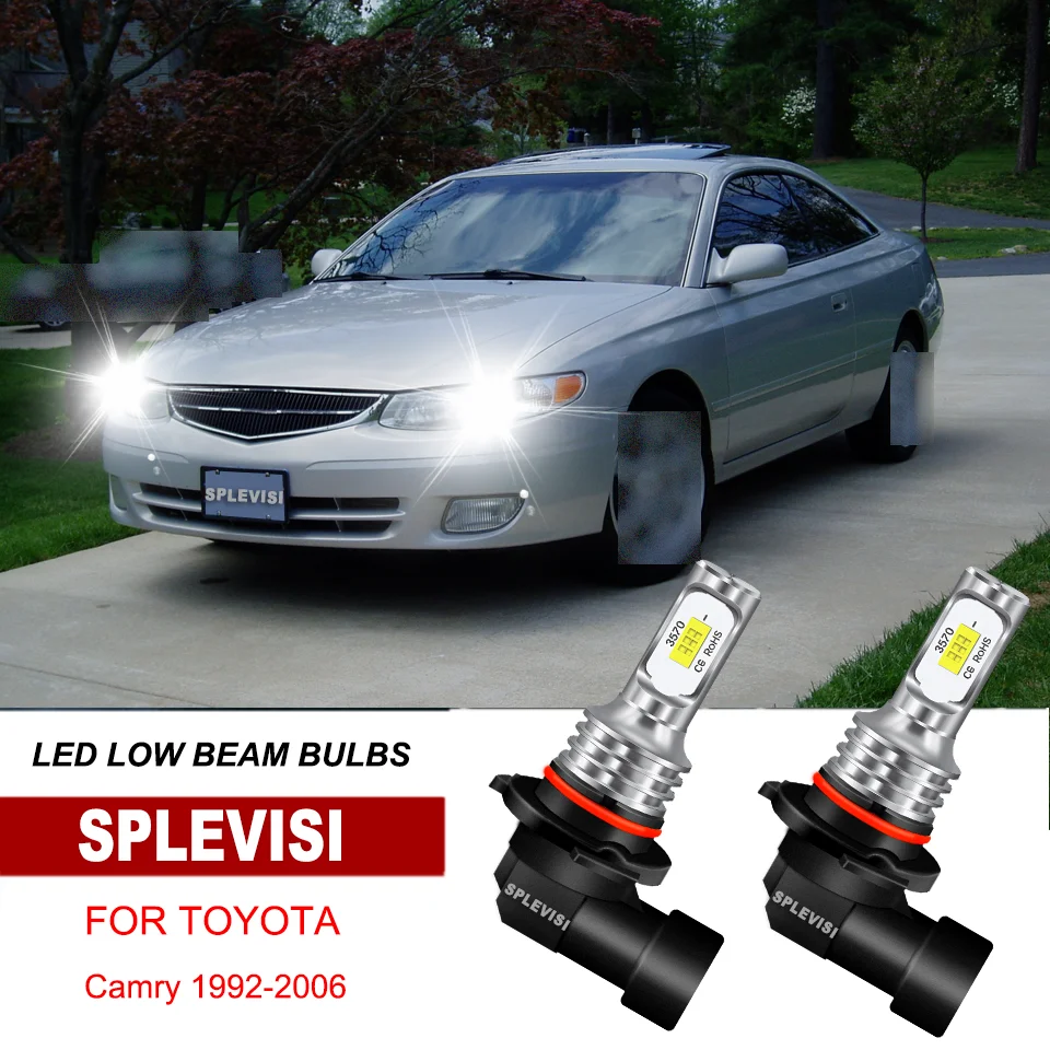2x9006 HB4 светодиодные лампы ближнего света 6000K белые замена для Toyota Camry 1992-2006 LAND CRUISER