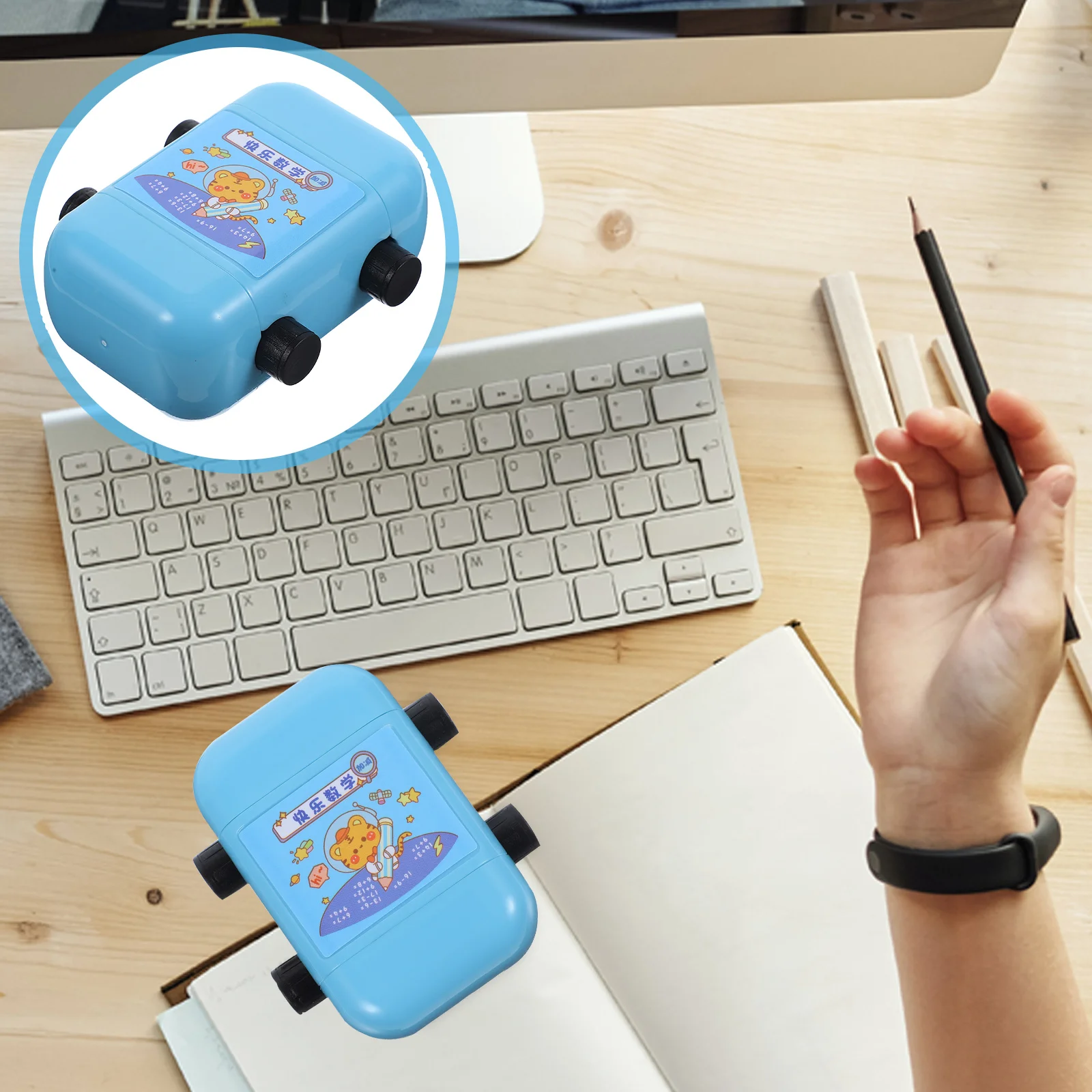 

Children's Toys Addition Subtraction Arithmetic Stamp Math Practice Roller Portable Rolling Stamps