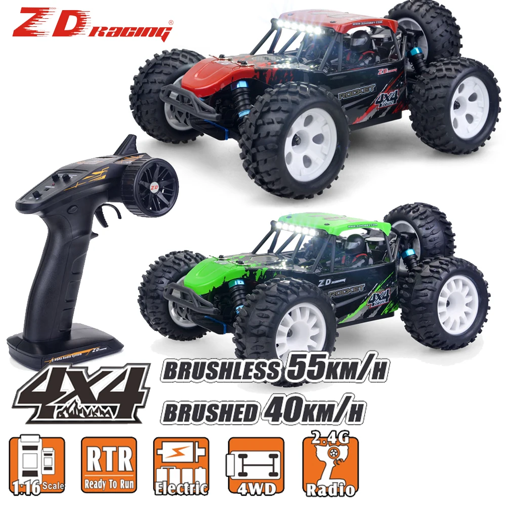 

ZD Racing DTK-16 1/16 Desert Truck High Speed RC Car 4WD Brushless RTR Brush Remote Control 55km/h 2.4G Off-Road for RC Car Gift