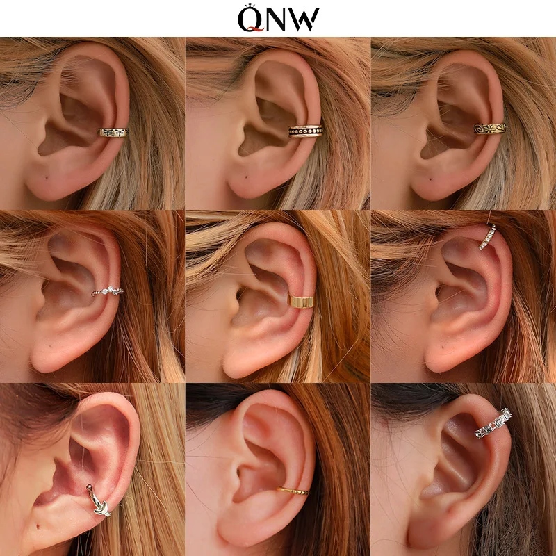 

European and American Earrings Cool Wind Simple Men and Women Without Pierced Ear Clips U-shaped Geometric Earrings