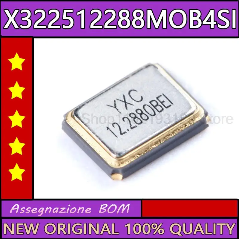 

10 шт./лот 3225 пассивный кварцевый генератор/ysx321sl 12,288 МГц 10ppm 12PF x322512288mob4si