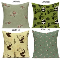 cartoon animal panda pillowcase decorative pillows linen pillow cover living room decoration pillow throw pillows square home