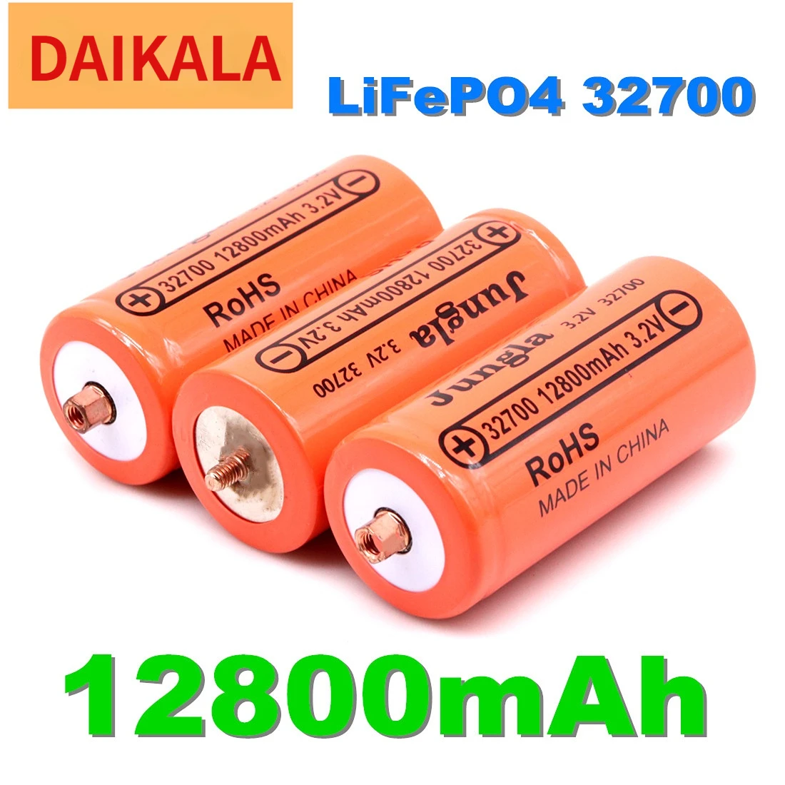 

100% Original 32700 12800mAh 3.2V lifepo4 Rechargeable Battery Professional Lithium Iron Phosphate Power Battery with screw