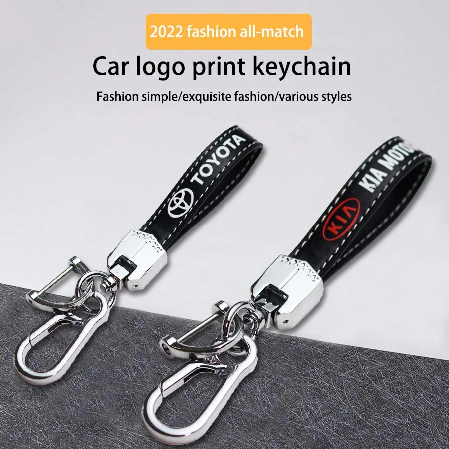 

Car Key Chain Pendant Home Car Logo Printing Pendant Styling Decoration Accessories For Toyota KIA