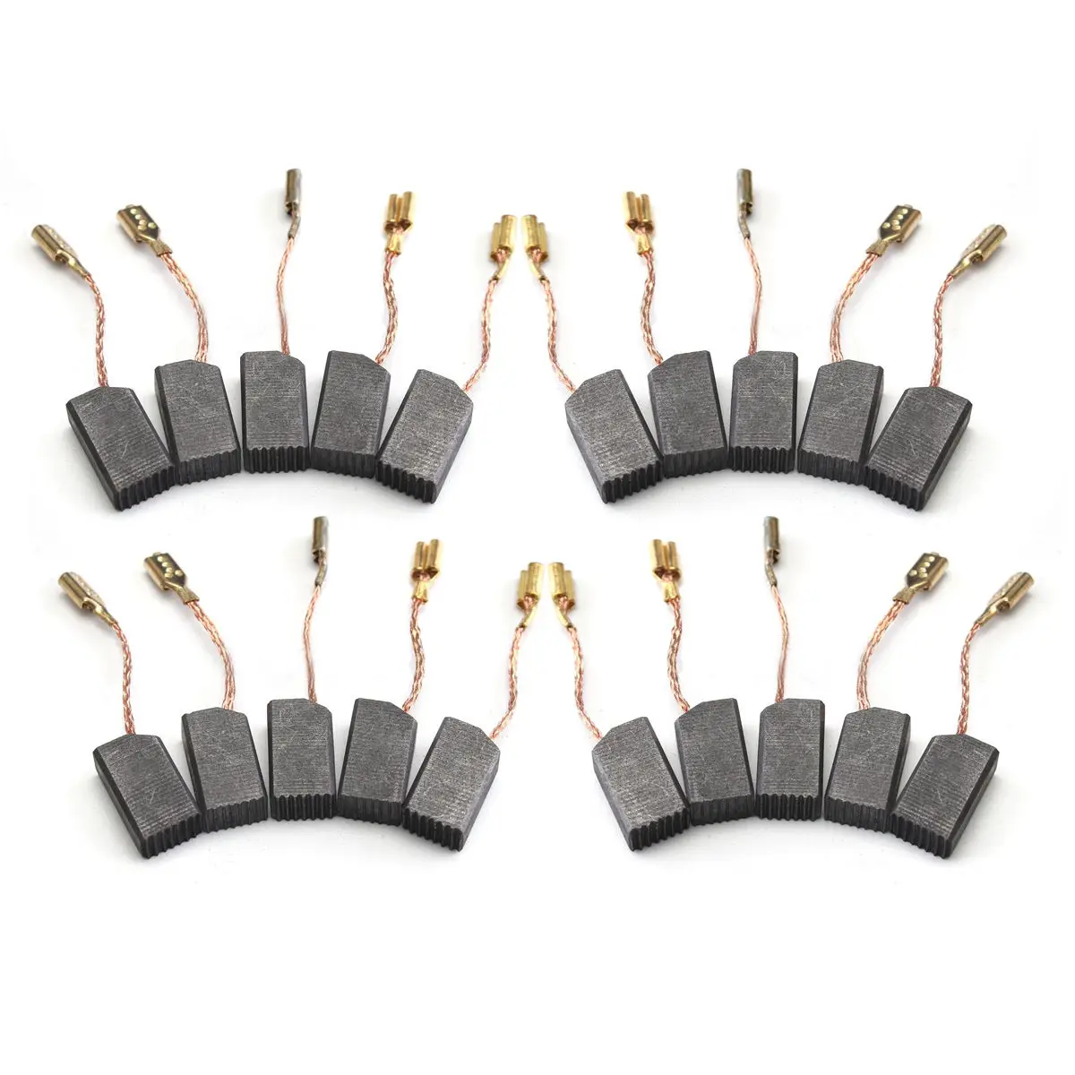 

20Pcs Electric Drill Motor Carbon Brush Graphite Brushes For Angle Grinder Power Tool Accessories 6*8*14mm