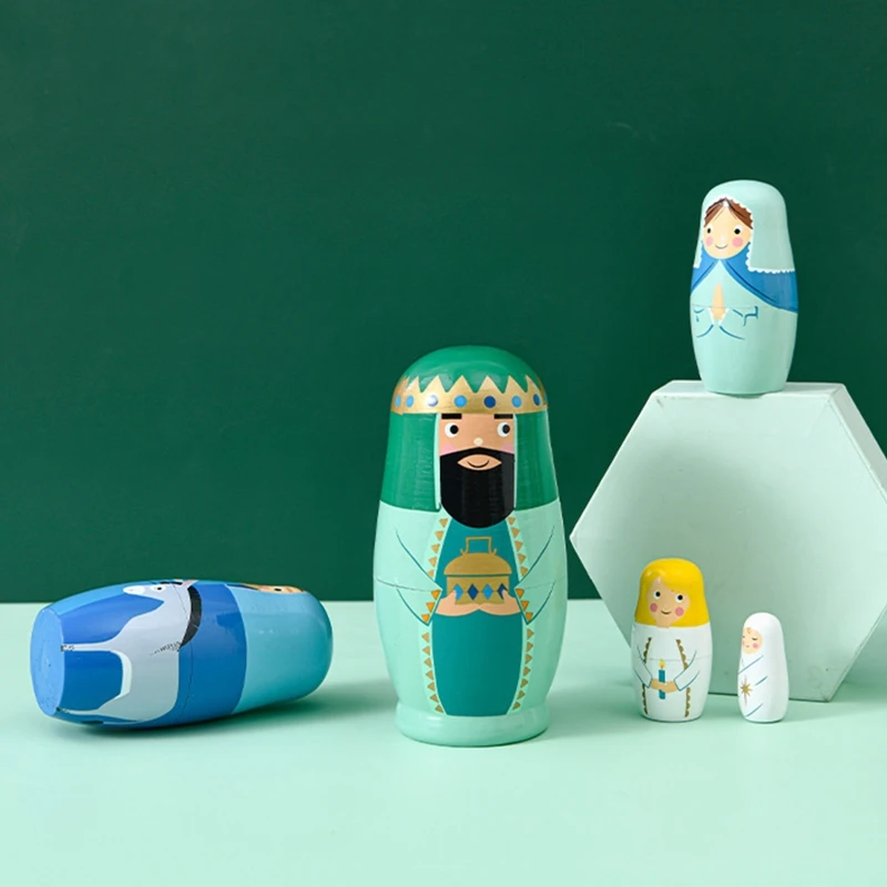 

Children Interactive Supplies Educational Set Toys for Over 1 Year Old Kids Matryoshka King Improve Intelligence Toys P31B