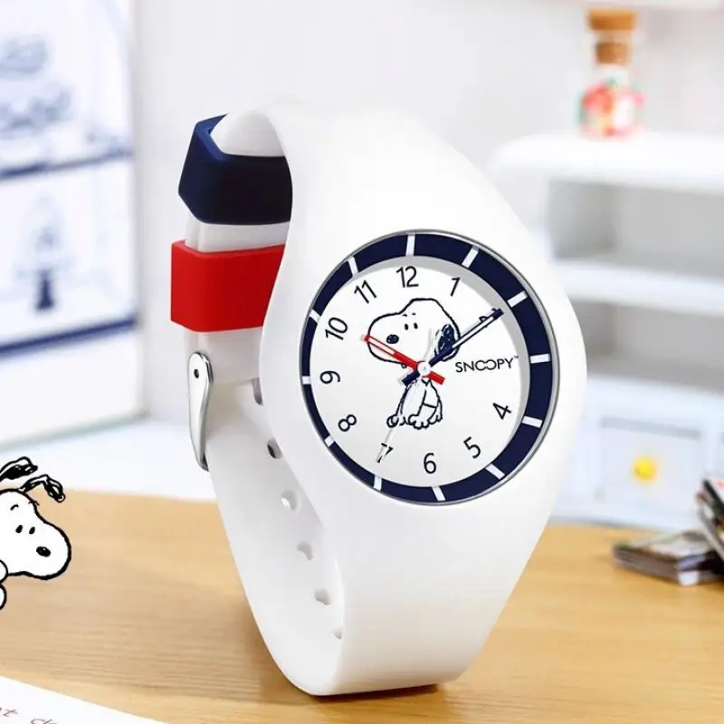 

Детские часы Snoopy с арахисом, японские кварцевые наручные часы, Мультяшные часы для мальчиков и девочек, унисекс, студенческие детские силиконовые часы, наручные детские часы