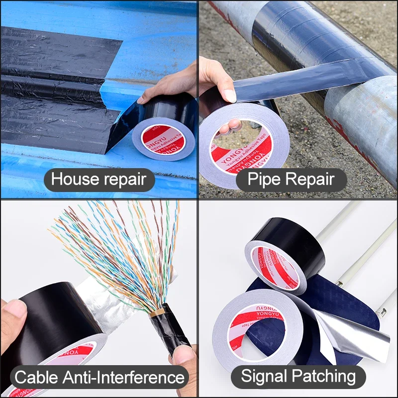 Лента из черной алюминиевой фольги 20-50 м