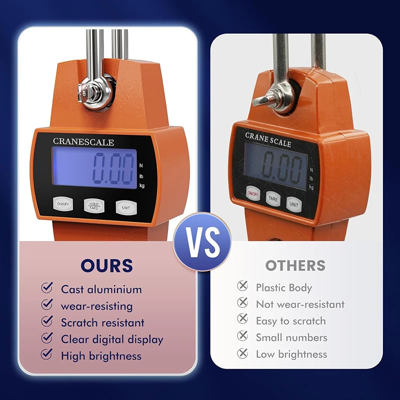 Весы подвесные цифровые из литая алюминия 300 кг