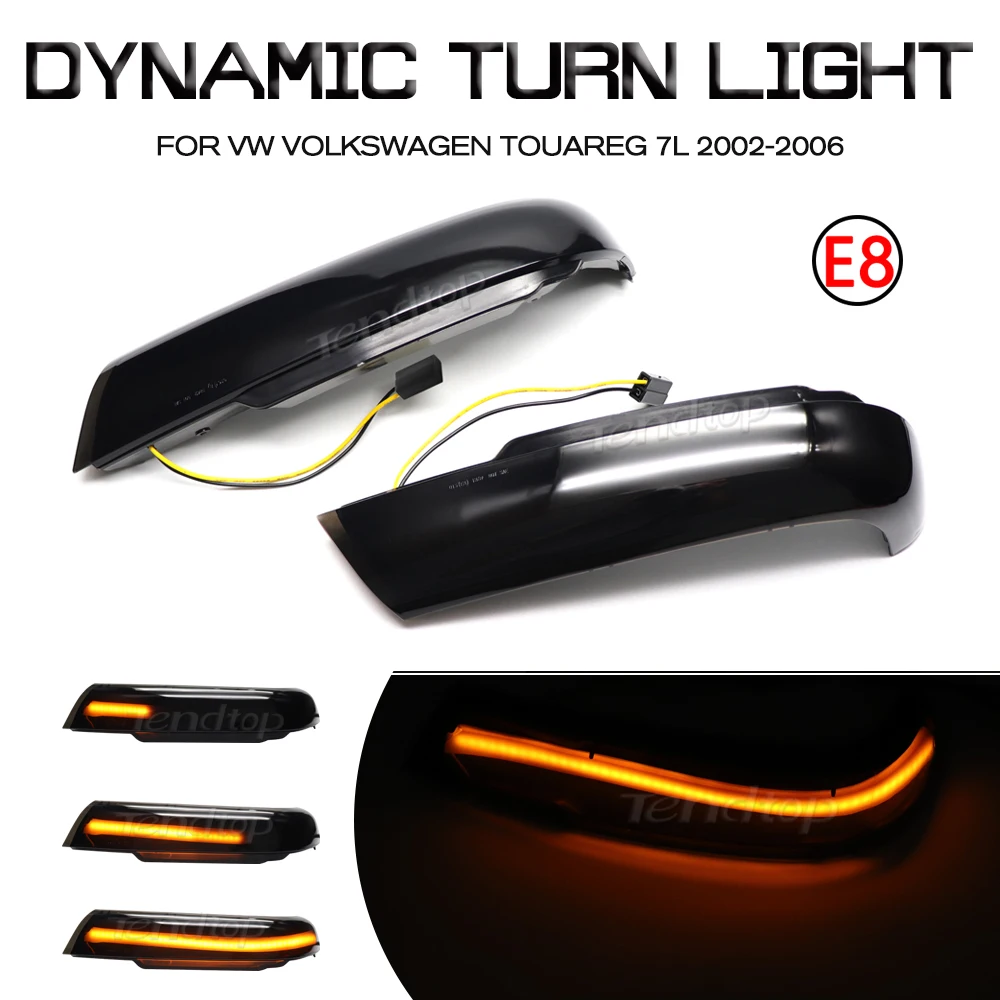 

LED Flashing Turn Signal Mirrors Lamp Car Tuning Indicator Lights For VW Volkswagen Touareg I MK1 7L 2002 2003 2004 2005 2006