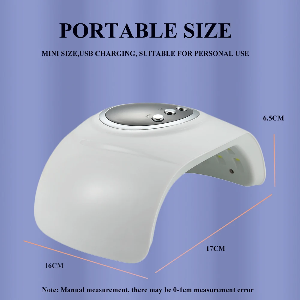 Портативная Сушилка Для Ногтей С Таймером USB-кабель 30/60/90 Гель-лака