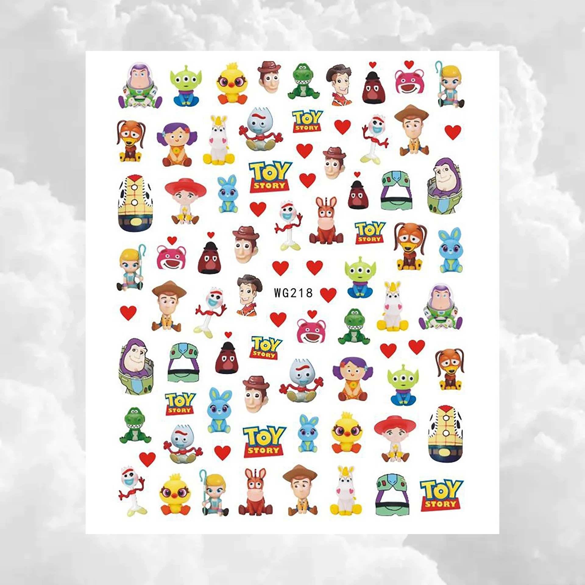 Дисней История игрушек Даффи Лило и Стич слайдер для ногтей 3D наклейки дизайна