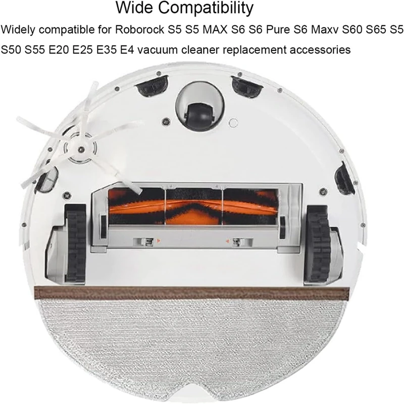 Для Xiaomi Roborock S6 S60 S65 S5 MAX MAXV Pure Робот-пылесос Основная боковая щетка Hepa-фильтр