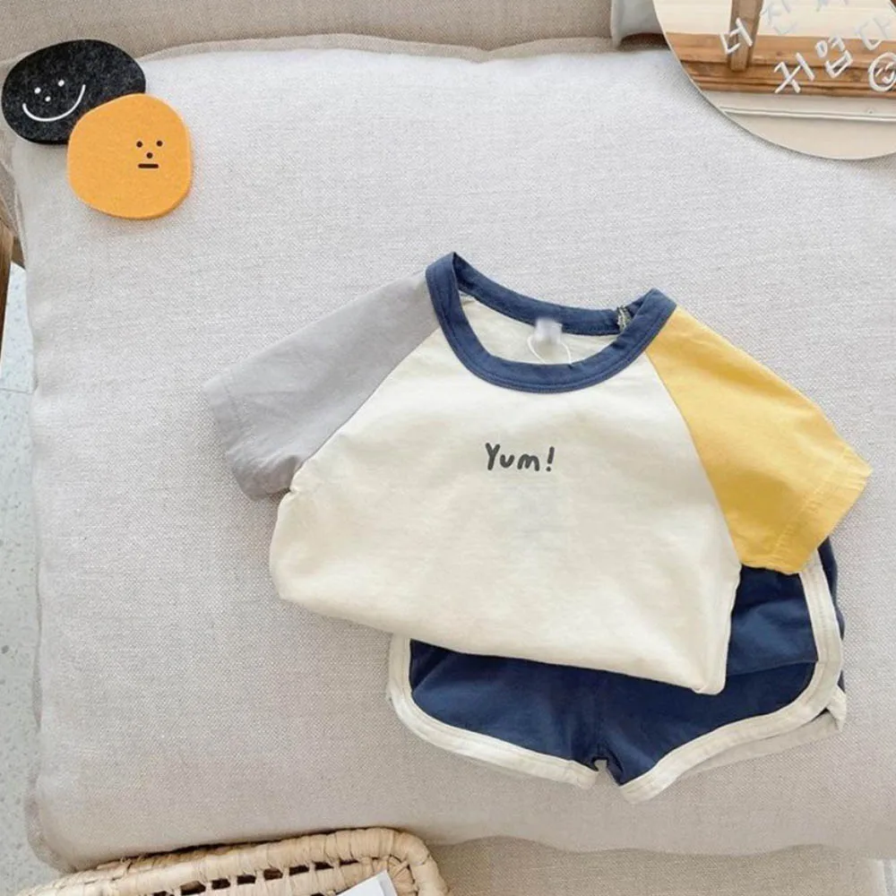 

Kids Clothes Sets 2022 Summer New Boy Cartoon Sports Suit Children Baby Handsome and Fashionable Two-piece Suit for 1-6 Years