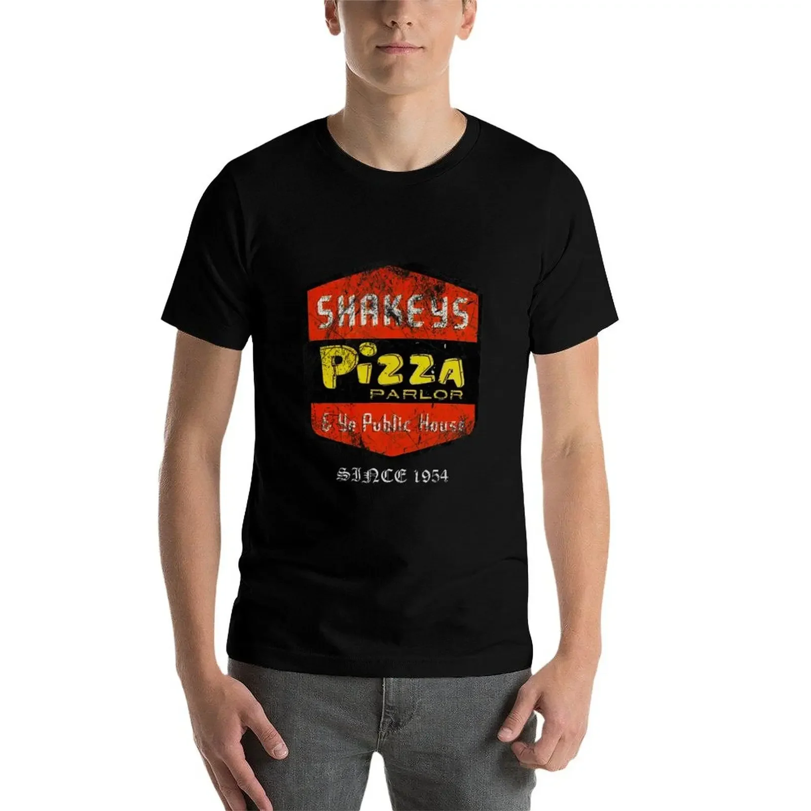 Винтажная футболка Shakeys Essential для любителей спорта рубашка на заказ облегающие