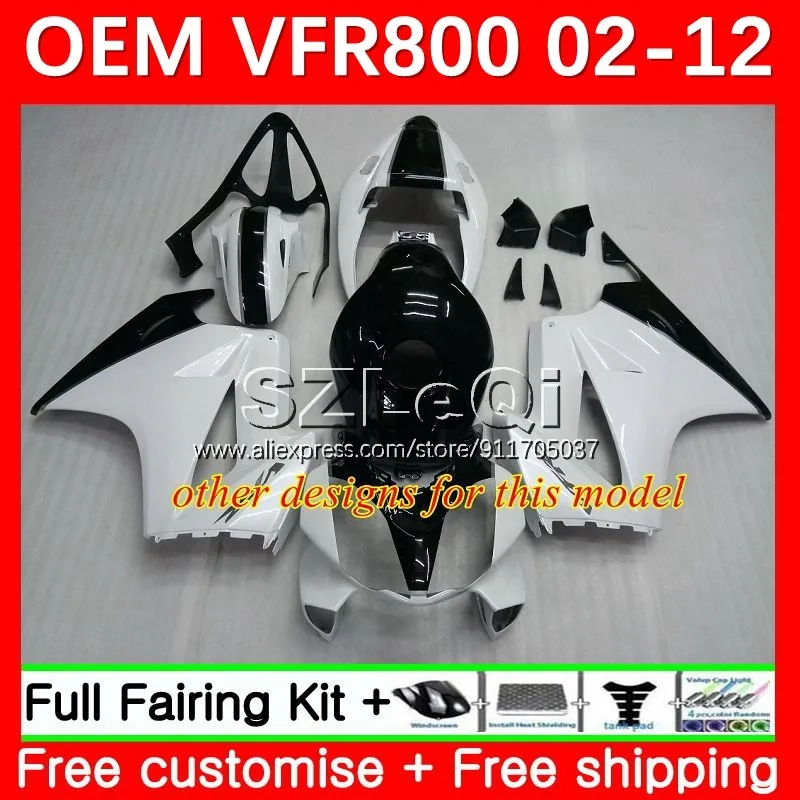 Перехватчик для HONDA VFR 800RR VFR800 800 Red Flame RR 2002 2003 2004 2005 2006 43No.8 VFR800RR 08 09 10 11 12 обтекатель