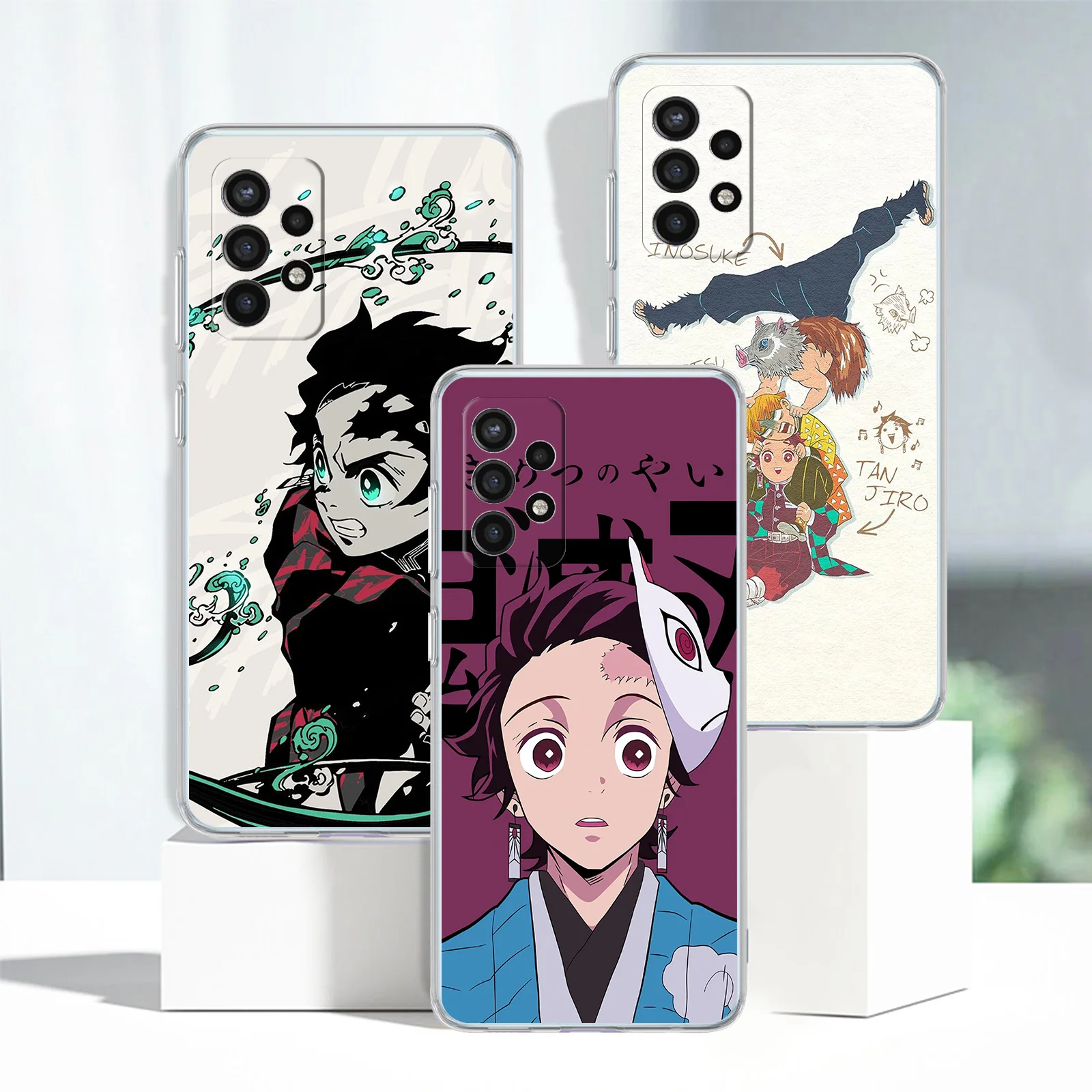 

Demon Slayer Case For Samsung Galaxy A52 A53 A12 A13 A32 A51 A23 A21s A71 A33 A22 A31 A72 A73 A50 A70 Clear Phone Cover