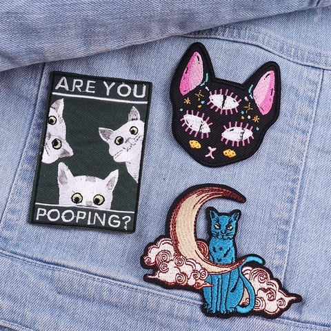 Набор из 3-х нашивок с вышивкой животных Prajna