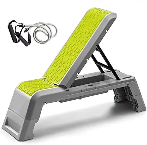 

Aerobic Deck with Cord Workout Platform Adjustable Dumbbell Bench Weight Bench Professional Fitness Equipment for Home Gym