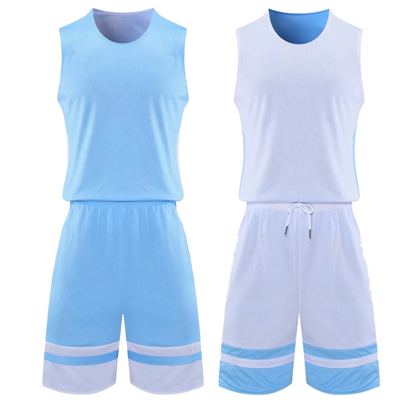 Adult Basketball Vest Set Basketball Jersey Lothing Solid Color Sportswear Custom Sports Uniform Training Men Children Set