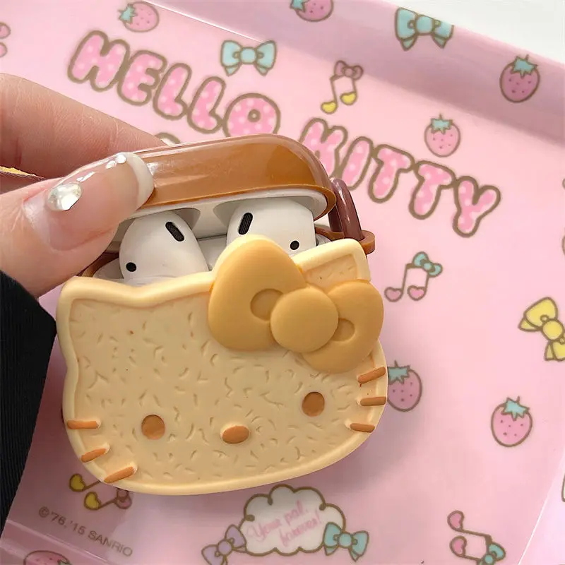 

Чехол для наушников Kawaii Hello Kitty, мультяшный чехол для Airpods 1-го 2-го поколения Pro 3Rd, чехол с подвеской-игрушкой