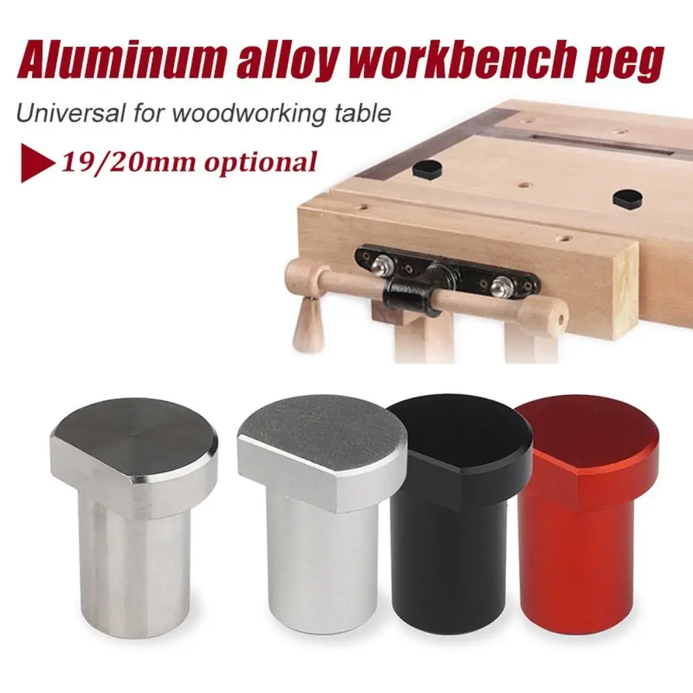 

Workbench Tenon Stopper Aluminum Alloy Stainless Steel Bench Clamp Workbench Peg Brake Stop Bench Dog Table Limit Block