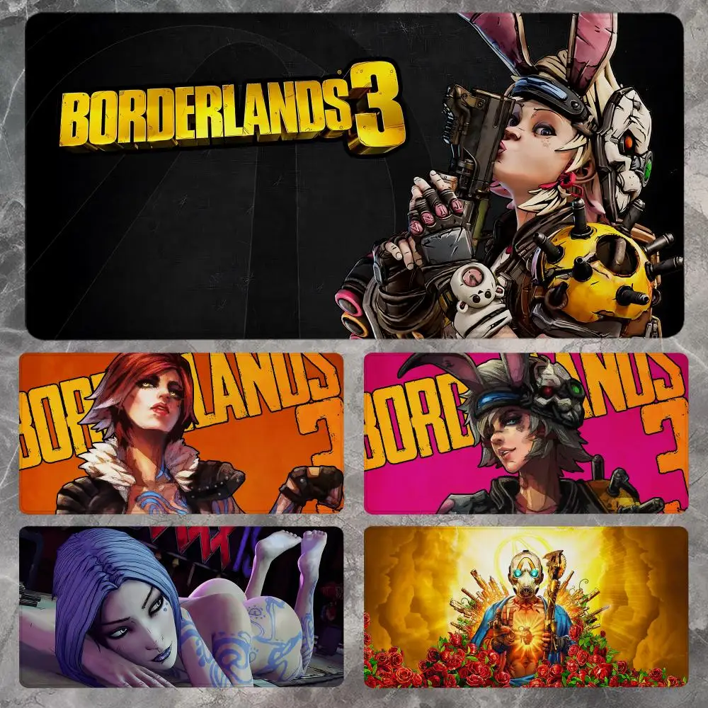 Фото Коврик для мыши B-Borderlands 3, 90x40 см, нескользящий игровой коврик для мыши, коврик для мыши для геймеров, коврик для мыши для киберспорта, игровой коврик для механической клавиатуры, настольный коврик XXL №1