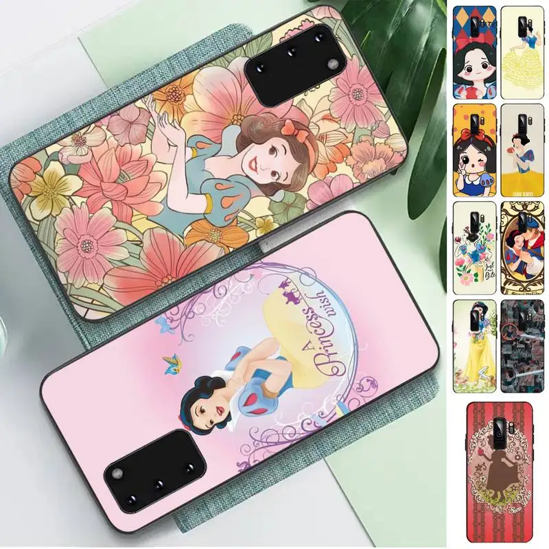 

Disney Snow White Princess Phone Case for Samsung S10 21 20 9 8 plus lite S20 UlTRA 7edge