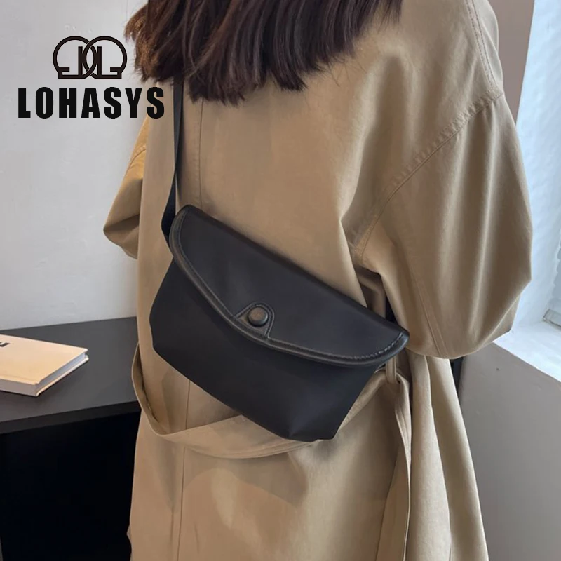 LOHASYS Multifunctional Waist Bag Belt Men  Pack Casual Phone Pouch Women Black More Pockets Small Male Waist Pack Unisex