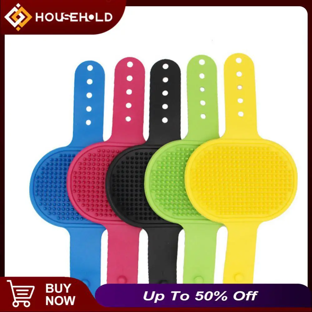 

Massage Comb Hair Pet Supplies Combing Hair Dog Scrub Massage Brush Neatly Arranged Tapered Comb Teeth Pet Shower Brush