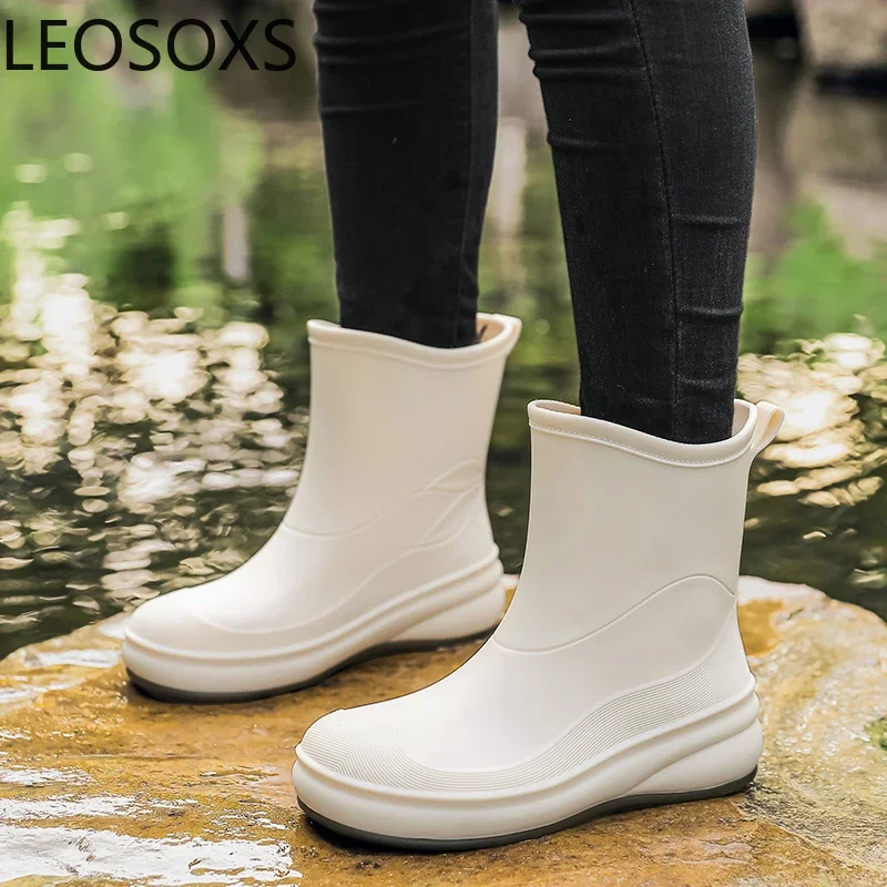 Мужские резиновые ботинки с низким верхом противоскользящая кухонная обувь