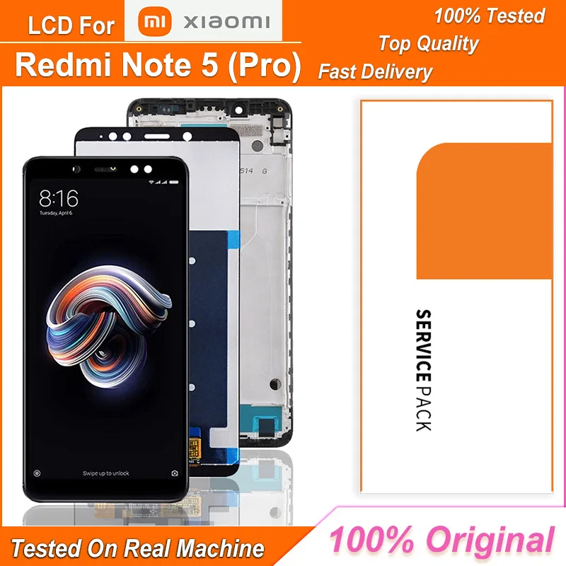 ЖК-дисплей 5,5 дюйма для XIAOMI Redmi Note 5, ЖК-дисплей для Redmi Note5, сенсорный экран с дигитайзером в сборе для Redmi MEI7S,MEI7, дисплей, оригинал