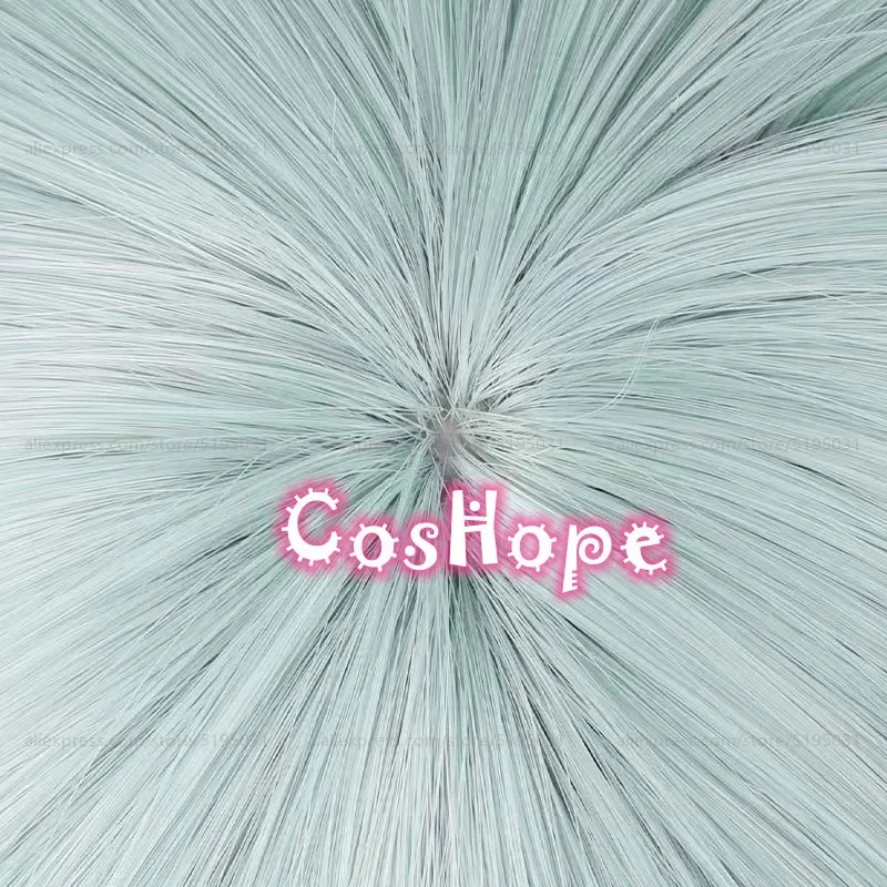 Парик для косплея Элизабет Лайонс длинный голубой парик 78 см аниме термостойкие